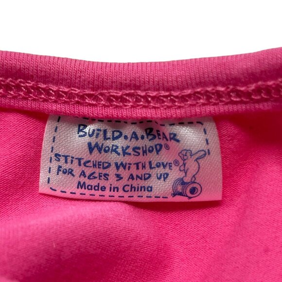 Build-A-Bear Cheerleading Outfit Pink & White Top & Shorts For Stuffed Animals - Picture 3 of 12